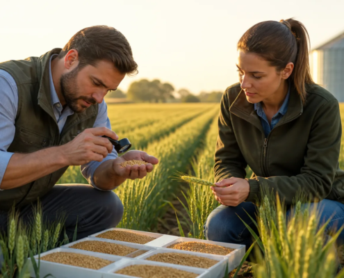 Guide to Spotting High-Purity Wheat Seeds Near Spring Peak