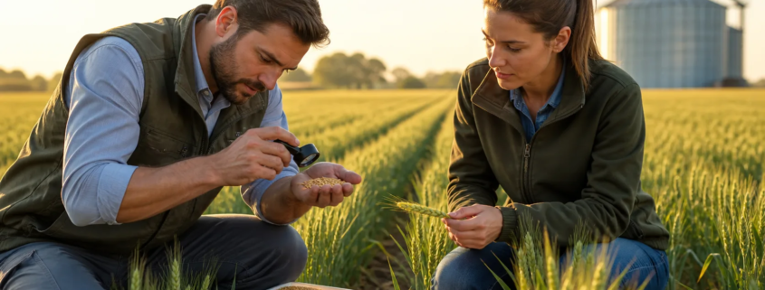 Guide to Spotting High-Purity Wheat Seeds Near Spring Peak